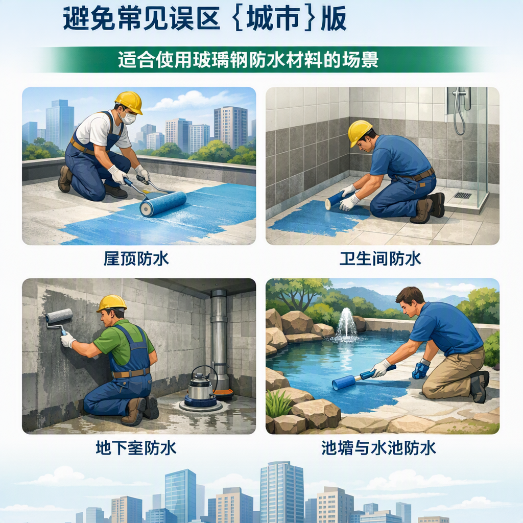 玻璃钢防水材料施工注意事项,避免常见误区 大庆 版