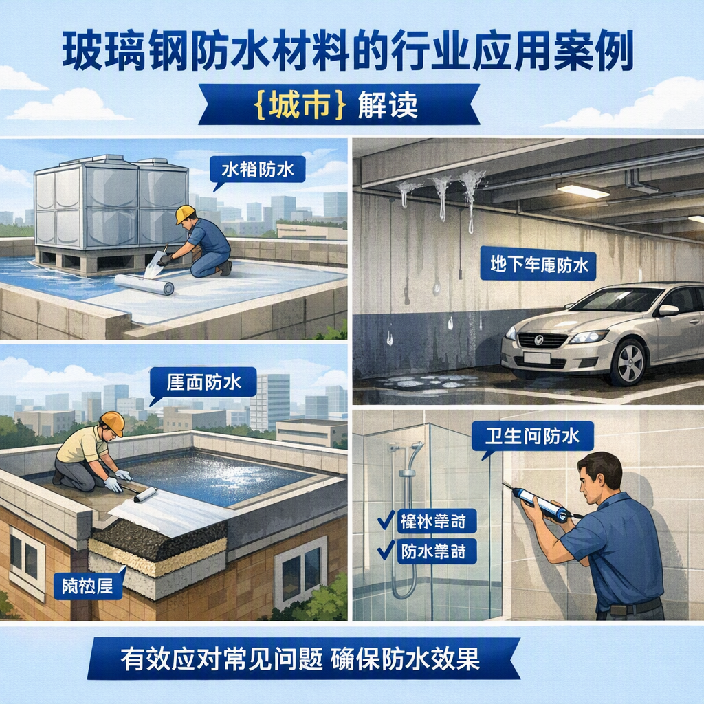 玻璃钢防水材料的行业应用案例，大庆解读