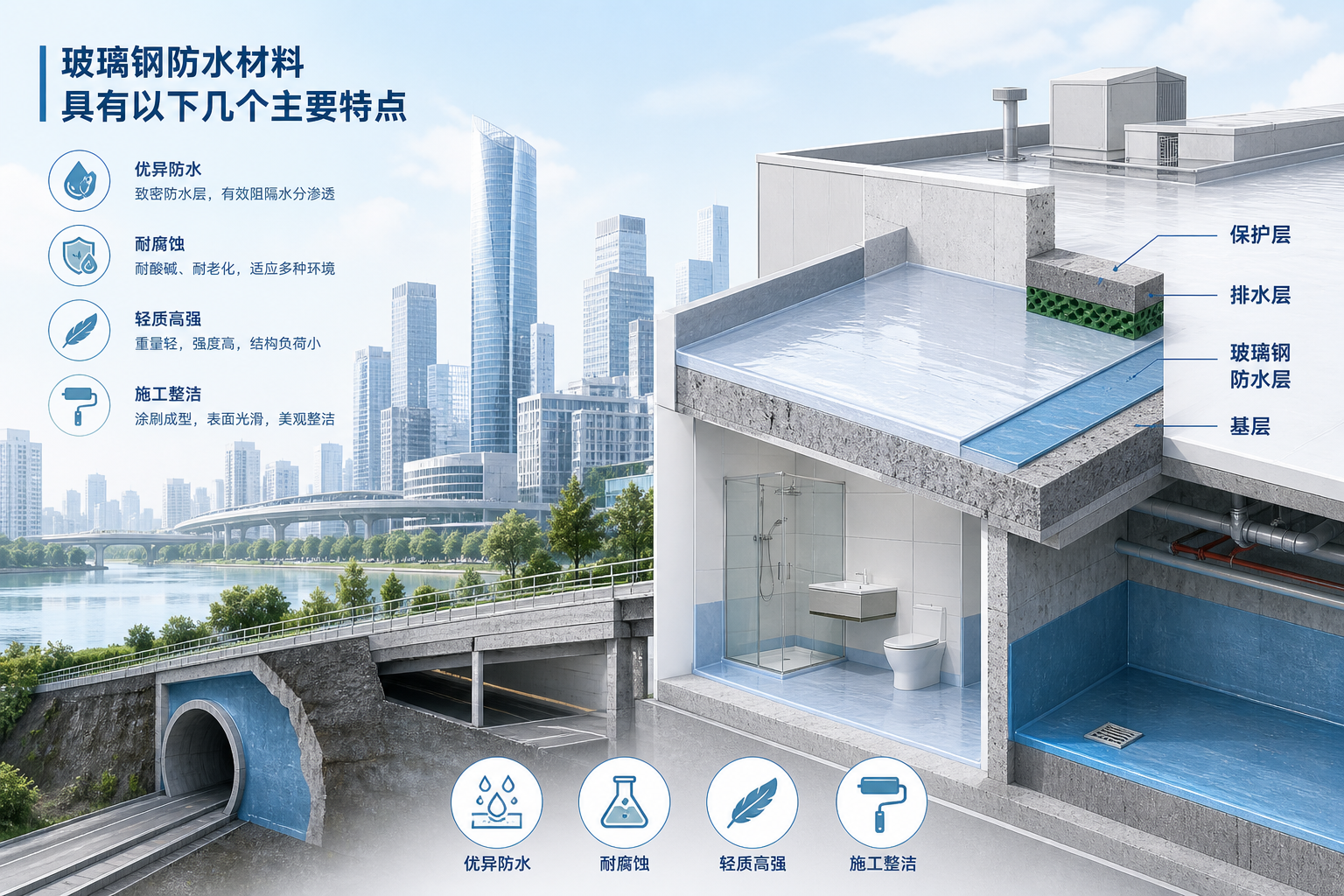 2023年玻璃钢防水材料市场趋势分析,关注 大庆 发展